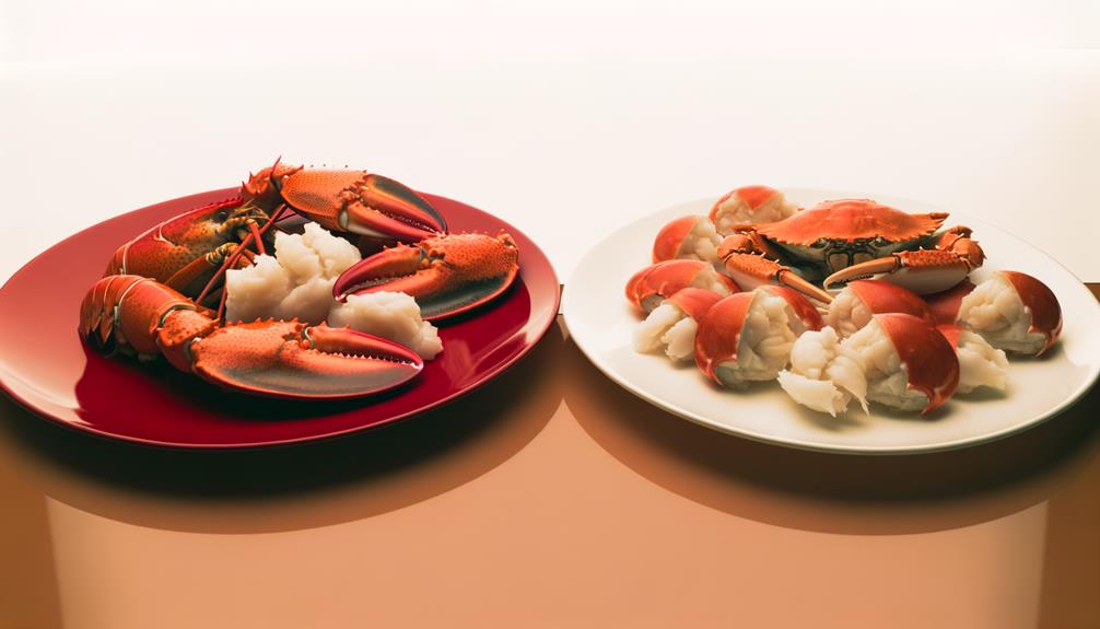 comparing calcium in crustaceans