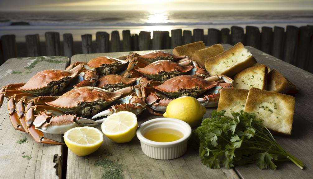 delicious dungeness crab feast