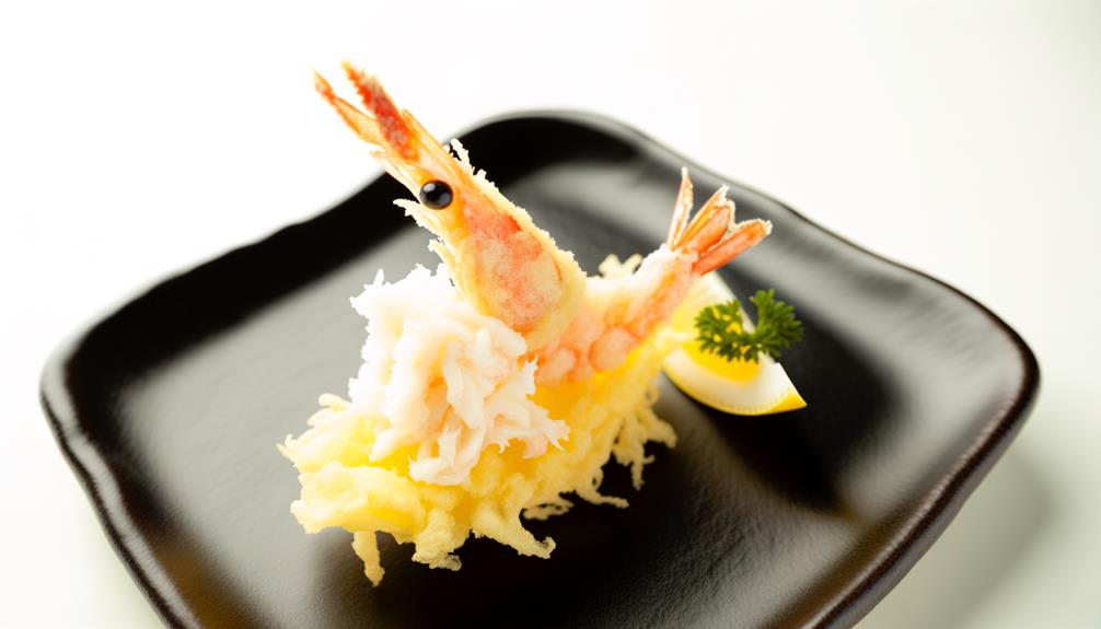 delicious seafood tempura dish