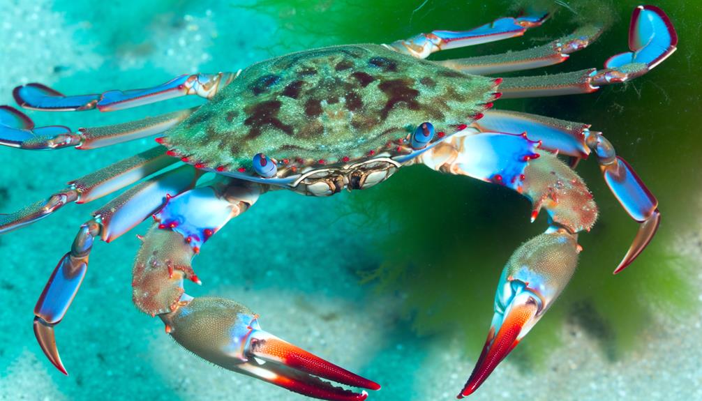 distinguishing female blue crabs