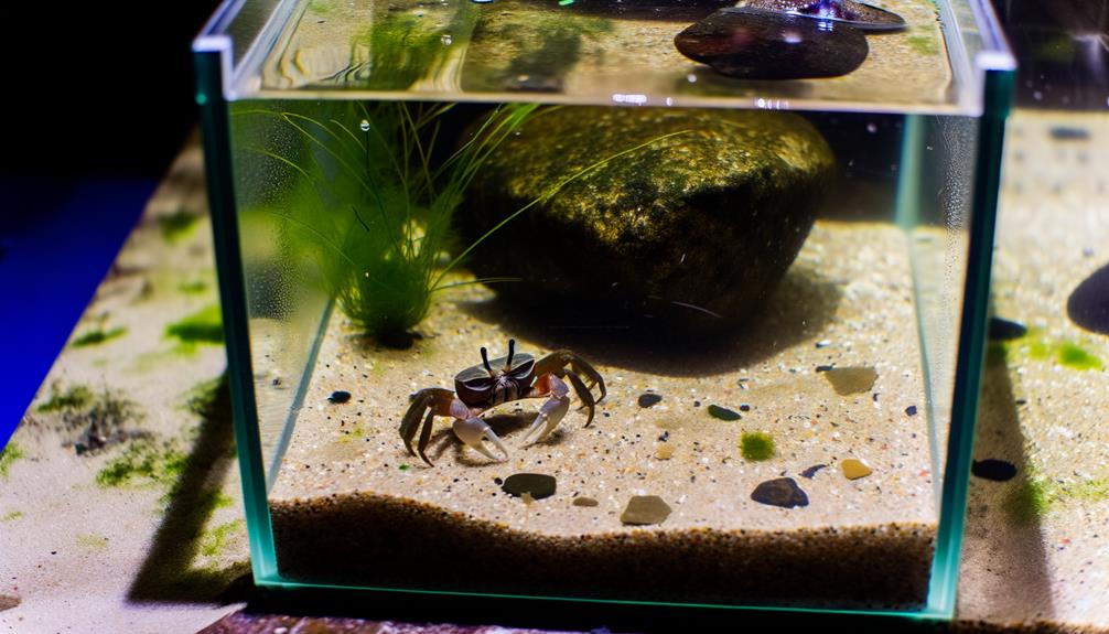 fiddler crabs stay in