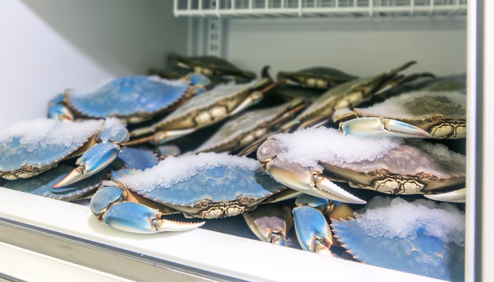 freezing blue crab duration