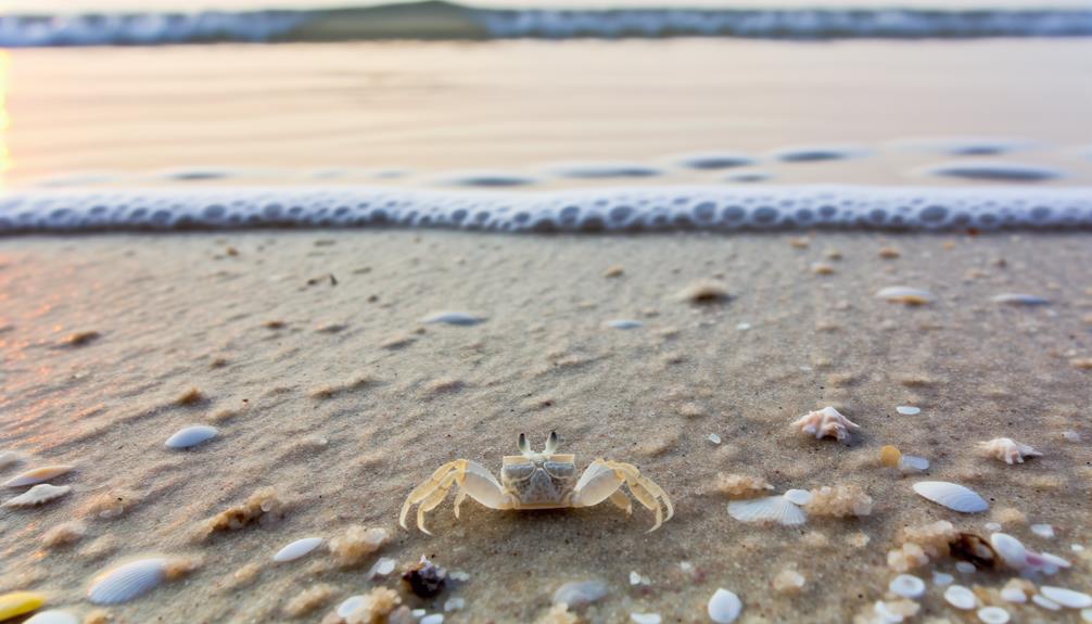 ghost crabs play dead