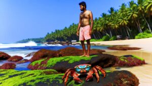 giant crabs on islands