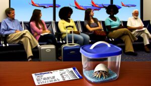 hermit crab southwest airlines