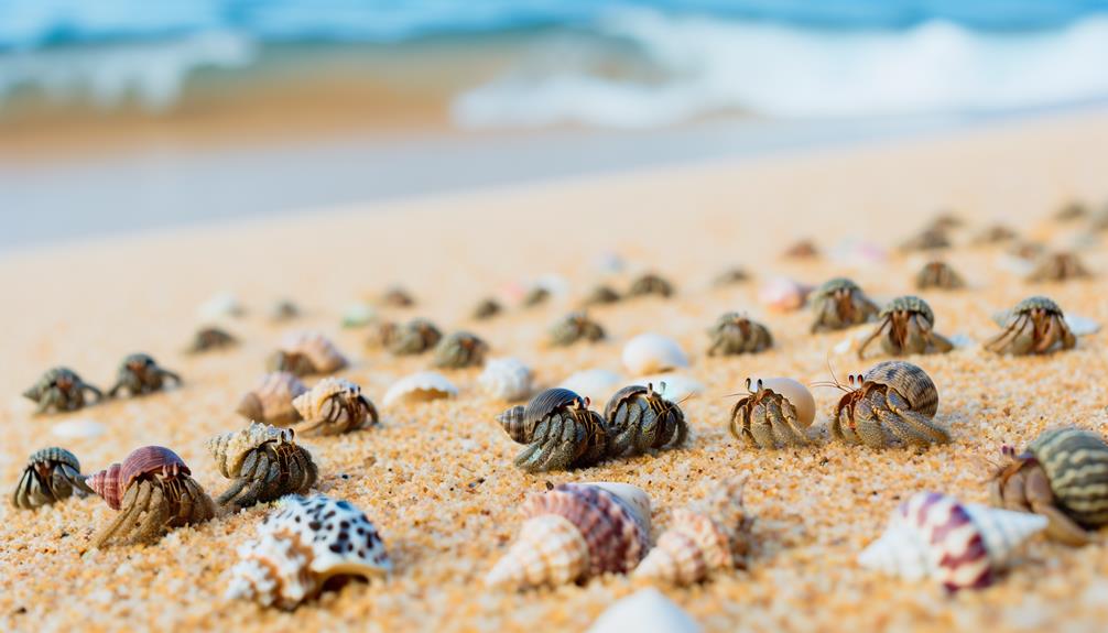 hermit crabs and bread