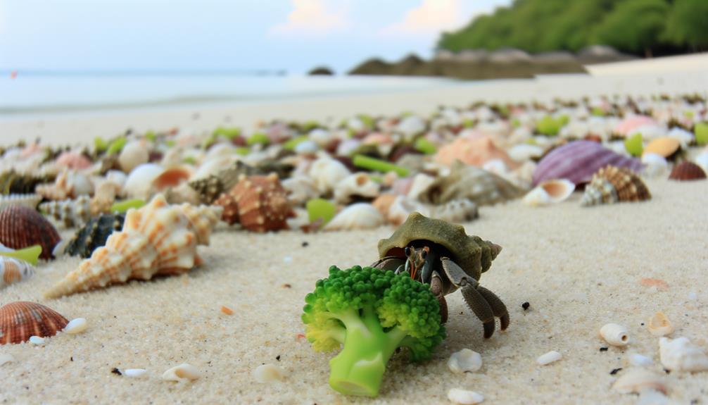 hermit crabs and broccoli