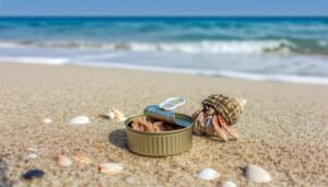 hermit crabs and canned tuna