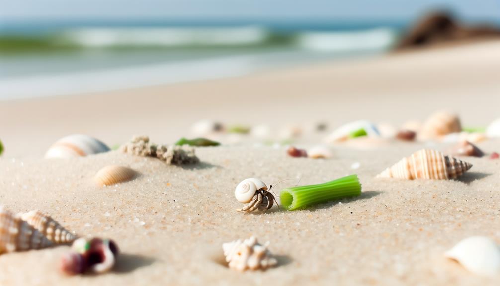 hermit crabs and celery