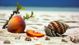 hermit crabs and peaches