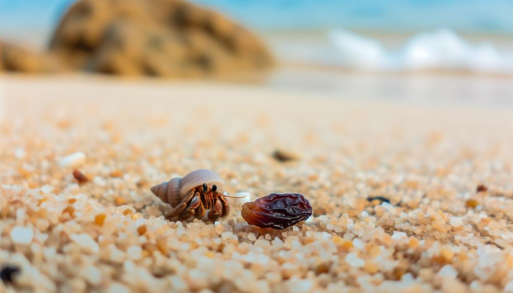 hermit crabs cannot eat raisins