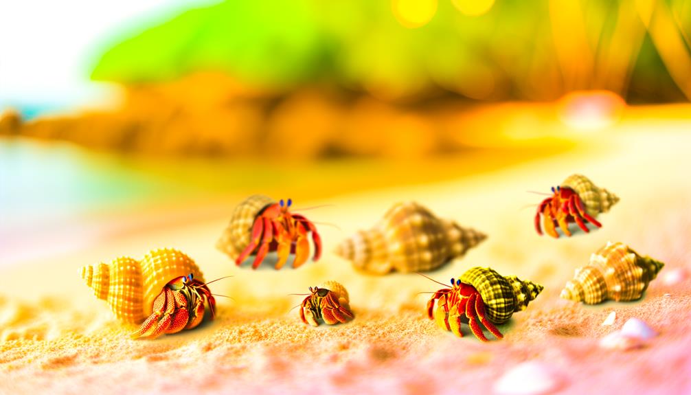 hermit crabs shell size