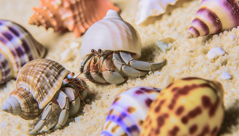 hermit crabs shell swapping