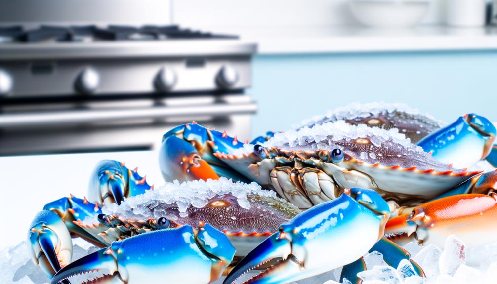 preserving blue crabs freshness