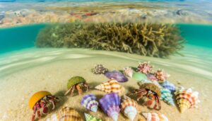 protect hermit crabs on beach